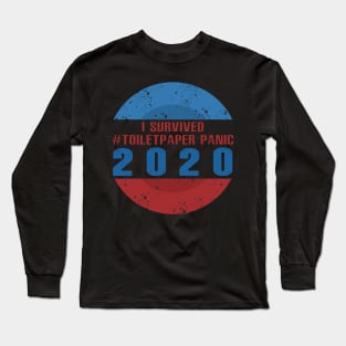 Toilet Paper Shortage Virus-Flu Panic 2020 I Survived Gift Long Sleeve T-Shirt